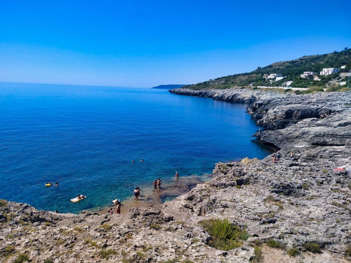 Villa Marina Di Andrano - Alisso, Casa Vista Mare Con Parcheggio Privato E Wifi Exterior foto